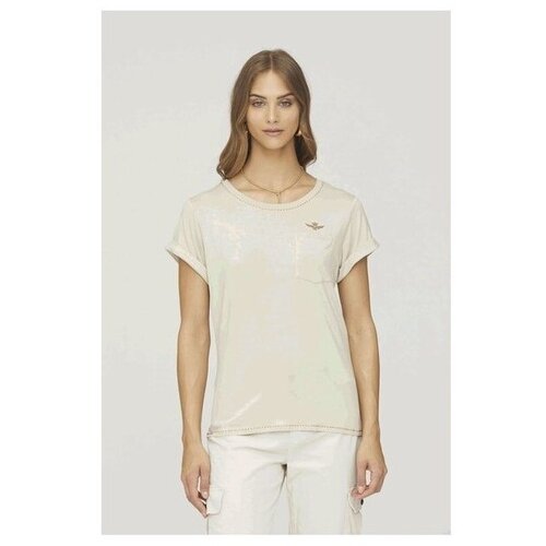 Aeronautica Militare Majice s kratkimi rokavi TS2238DJ51057534 Bež Cene