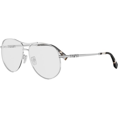 Fendi graphy Silver Pilot Eyeglasses ONE SIZE (59) Srebrna/Kristalna Cene