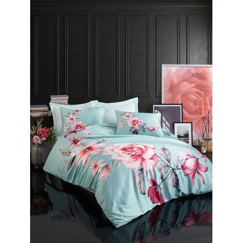 Aberto Design bračni set posteljine 482, 200x220cm, tirkiz Cene