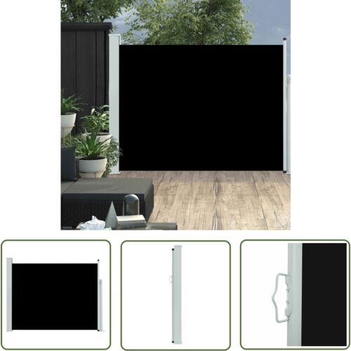  The Living Store Zložljiva stranska tenda za teraso 140x500 cm črna - Stranska Tenda, (21742369) Cene