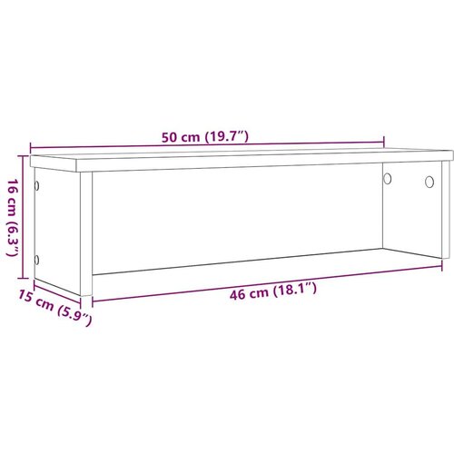  Kuhinjski stalak za slaganje 50x15x16 cm konstruirano drvo Slike