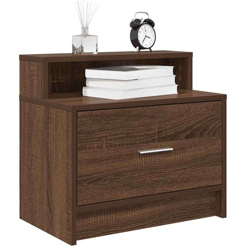 vidaXL Nočne omarice s predalom 2 kosa rjavi hrast 51x31x47 cm Cene