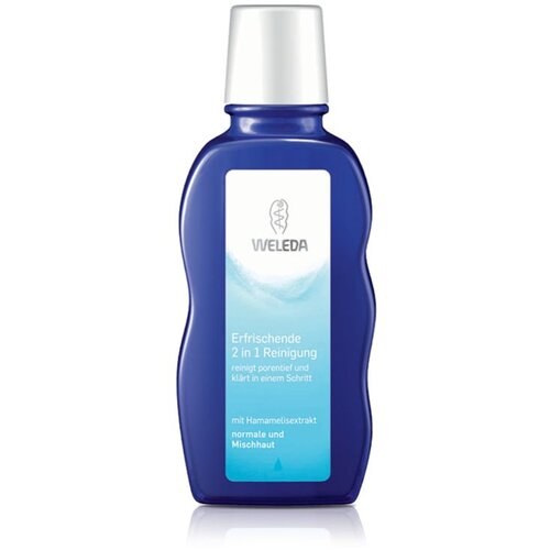 Weleda Witch Hazel One-Step Cleanser &amp;amp; Toner čistilni tonik za normalno in me&amp;scaron;ano kožo 100 ml za ženske Slike