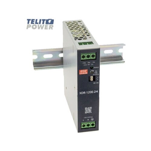 Mean Well XDR-120E-24 – 120W DIN Rail AC/DC napajanje, 24V izlaz ( 4968 ) Cene