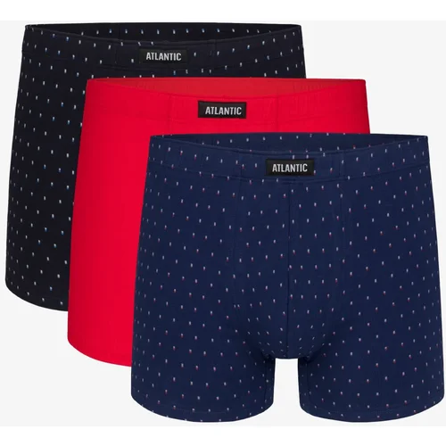 Atlantic Man Boxers 3Pack - dark blue/red/blue