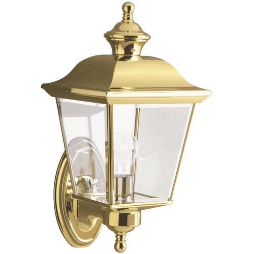Elstead Lighting Elstead Bay Shore 1 srednja zunanja stenska svetilka iz polirane medenine IP44, E27, (22100050) Cene
