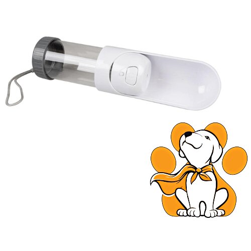 DUVO+ Compact Drinking Bottle 300ml, Fla&amp;scaron;ica Za Vodu Za Pse i Mačke, Bela Slike
