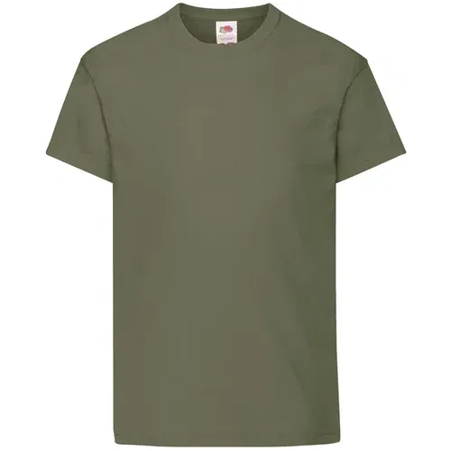 Fruit Of The Loom Khaki Children's T-shirt Original