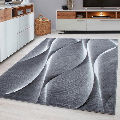 Novel Ravno Tkana Preproga Parma, Črna, 240x340cm Slike