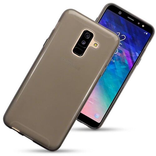  Ultra tanek silikonski ovitek za Samsung Galaxy A6 Plus 2018 A605 - prozorno črn Cene
