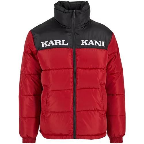Karl Kani Zimska jakna tamno crvena / crna / bijela