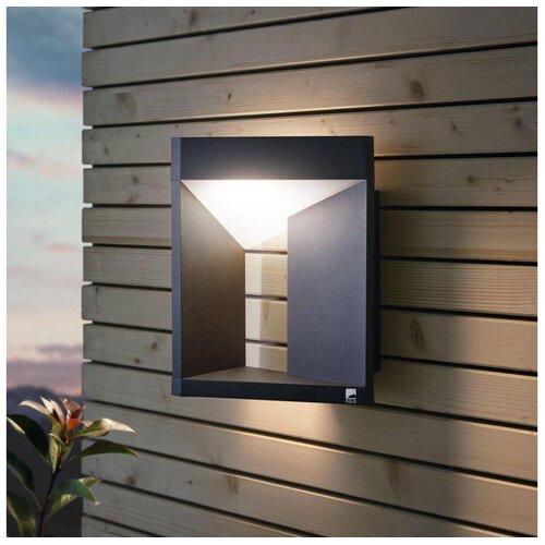 Eglo nembro spoljna zidna lampa/1, led, 10w, 900lm, ip54, liveni aluminijum/crna Cene