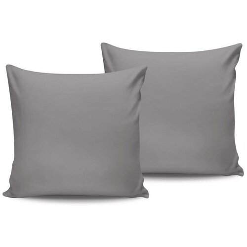  De Dark Grey Dark Grey Satin Pillowcase Set (2 Pieces) (DE) Cene