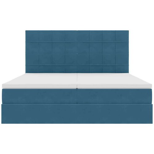  Krevet s od storage s madracem Tamno plava 180 x 200 cm Bar&amp;scaron;un - Tamno plava 180 x 200 cm Blok sa kvadratićima Slike
