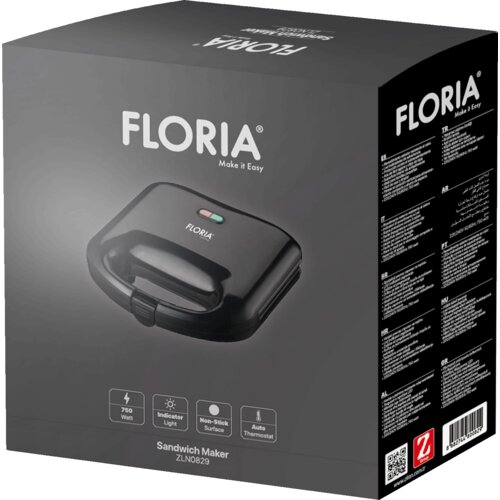 Floria Sendvič Toster, LED indikator, 750 W - ZLN0829 Slike