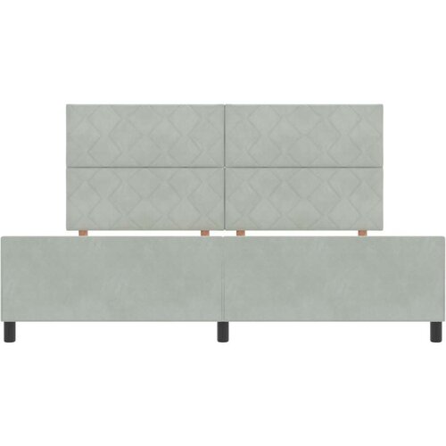VidaXL krevet svjetlosiva 200x200 cm bar&amp;scaron;un Slike