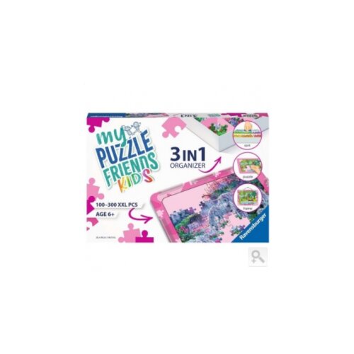 Ravensburger 3u1 organizator za dečije slagalice u roze boji RA13275 Cene