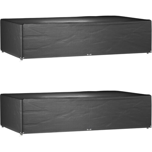 VidaXL Prevleka za vrtno pohi&amp;scaron;tvo 2 kosa 315x180x75 cm pravokotna Slike