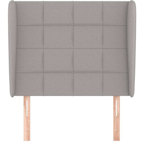  Uzglavlje s u&amp;scaron;ima svjetlosivo 103x23x118/128 cm od tkanine Slike