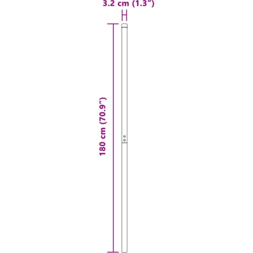 vidaXL Ograjni stebri 2 pcs srebrna 180 cm Cinkano jeklo Cene