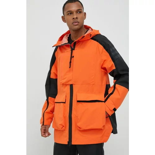 Adidas Vodoodporna jakna Xploric moška, oranžna barva