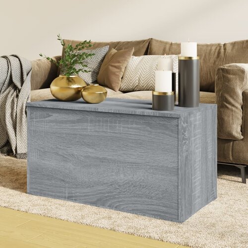 vidaXL Skrinja siva sonoma 84x42x46 cm konstruiran les Cene