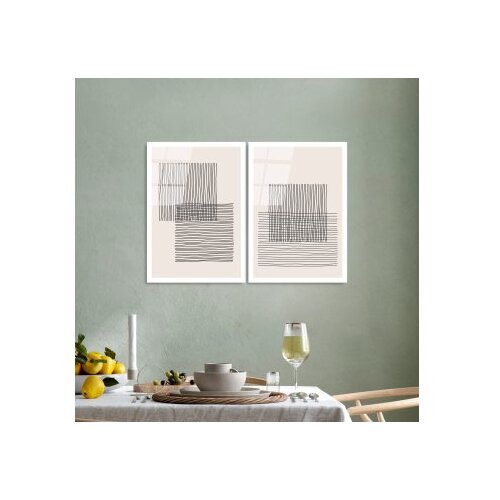 Wallxpert dekorativna slika od kaljenog stakla (2 komada) uv 936 45 x 65 Slike