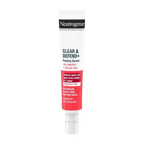 Neutrogena Clear &amp;amp; Defend+ Peeling Serum serum za lice za sve vrste kože 30 ml unisex Slike
