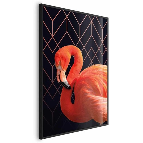  Plakat - Flamingo Solo 40x60 Crni okvir Cene