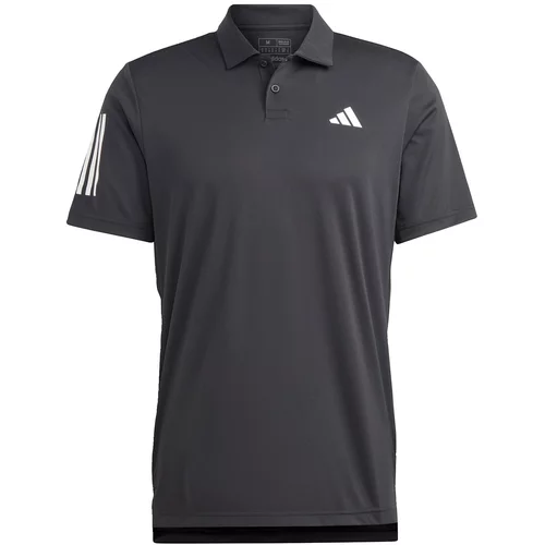 Adidas Tehnička sportska majica 'Club 3-Streifen' crna / bijela