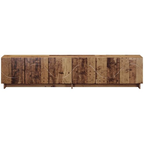  TV stalak 179.5 x 34.5 x 40 cm Staro drvo Konstruirano drvo Slike