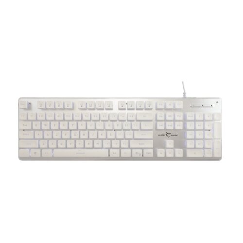 White Shark GK 003241 Tachi White Keyboard - US Cene