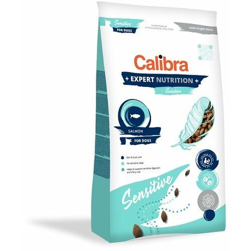 CALIBRA Dog Expert Nutrition Sensitive Losos, hrana za pse 12kg Slike