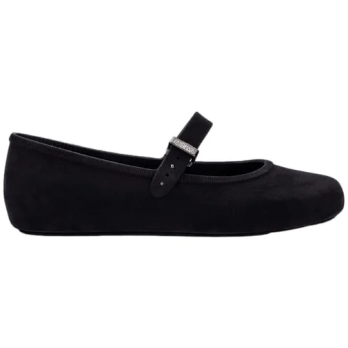 Melissa Balerinke Soft Ballerina Velvet Fem - Black Črna