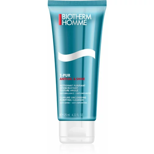 Biotherm Homme T-Pur Anti-oil & Shine gel za čišćenje za masno i problematično lice 125 ml