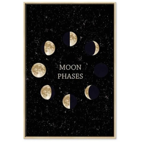  Slika - Lunar Cycle (1 Part) Vertical 40x60 U prirodnom drvenom okviru Cene