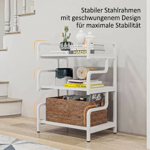  Stalak/stol za printer s 3 razine i prostorom za pohranu 55 x 40 x 77 cm Slike