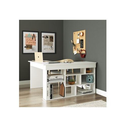 Hanah home CT5 W Radni sto 129x72x120cm, Bijeli Slike
