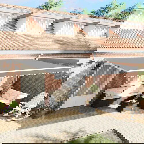 vidaXL Nadstrešnica s Ručna Bijelo 5 × 3,5 m Metal Cijene