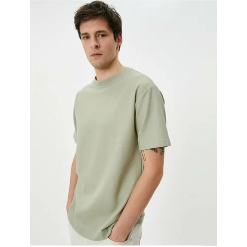 Koton Basic T-Shirt Short Sleeve Crew Neck Textured