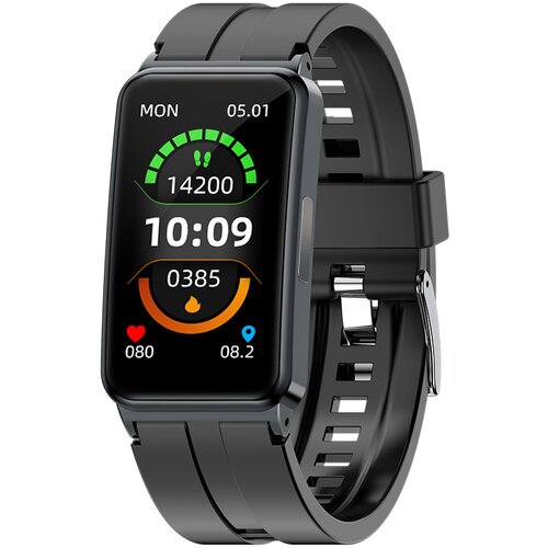 INF Pametna ura z EKG/HRV, srčnim utripom, različnimi športnimi načini Black, (21236379) Cene