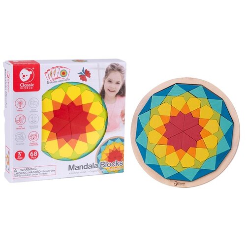 Classic World Drveni set Umetaljka Mandala blokovi Cene