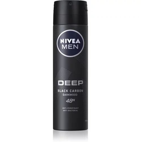 Nivea Men Deep Black Carbon 48H antiperspirant deodorant v spreju 150 ml za moške
