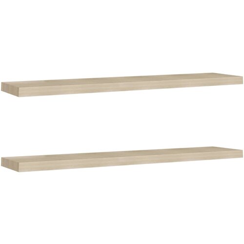 Maison Chic 2 kosi Stenske Police - Viseče police barva hrasta 120x23,5x3,8 cm MDF, (21758609) Cene