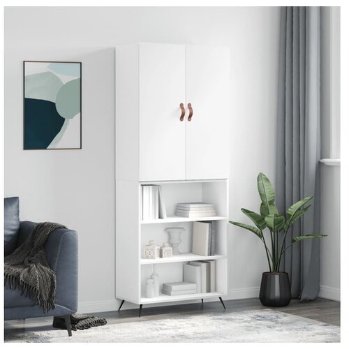 vidaXL Visoka komoda bijela 69 5x34x180 cm konstruirano drvo Cijene