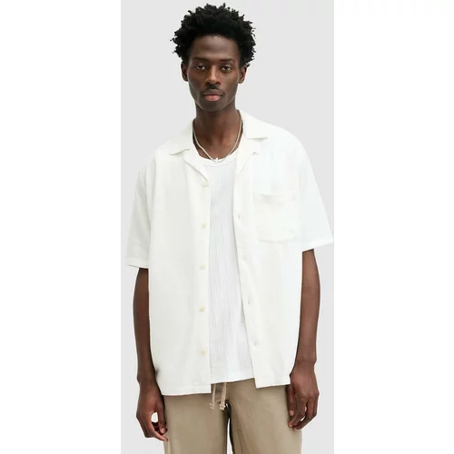 AllSaints Košulja CUDI za muškarce, boja: bijela, relaxed