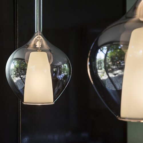 Ideal Lux luster na sajli kalique 1xE27/42W/230V prečnik 18 cm dimljeno crna Slike
