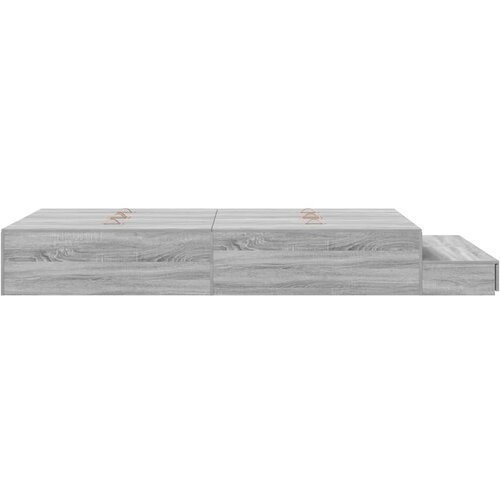  Krevet s ladicama Siva Sonoma 120 cm Konstruirano drvo Slike
