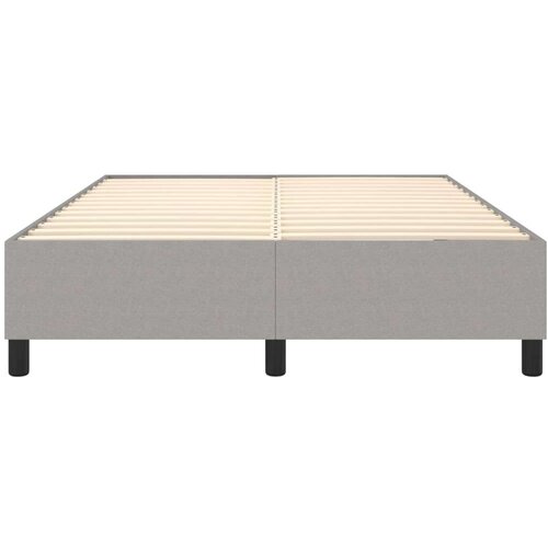 VidaXL Okvir za krevet s oprugama svjetlosivi 140 x 200 cm od tkanine Slike