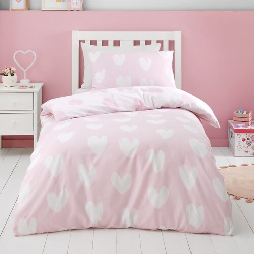 Catherine Lansfield Flanelska dječja posteljina za dječji krevetić 120x150 cm Hearts &amp;ndash; Slike